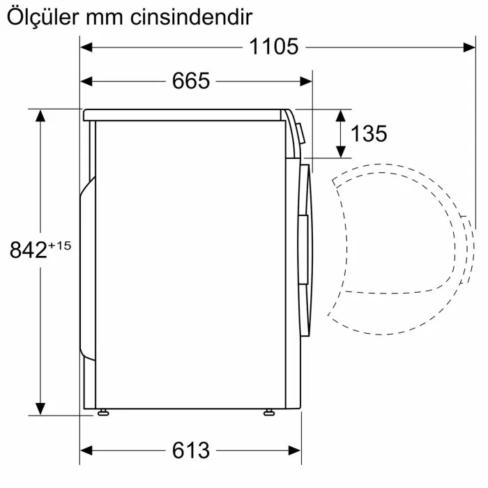 Siemens WQ45B2A0TR 9 kg Isı Pompalı Home Connect Kurutma Makinesi