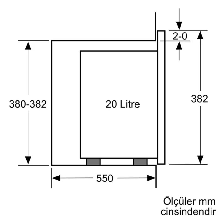 Siemens BF520LMR0 20 Lt Siyah Mikrodalga Fırın