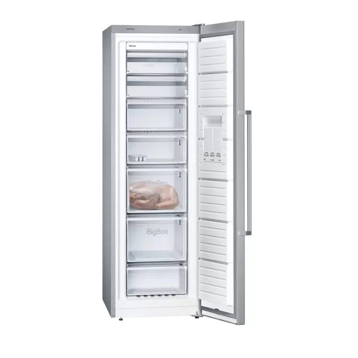 Siemens GS36NVIF0N 7 Çekmeceli Kolay Temizlenebilir Inox Derin Dondurucu