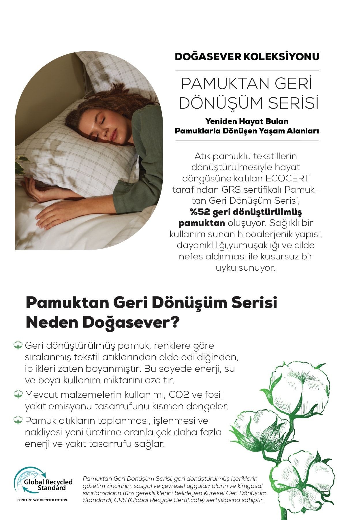 Doğasever Geo Pamuk Dönüşüm Çift Kişilik Nevresim Takımı Bej
