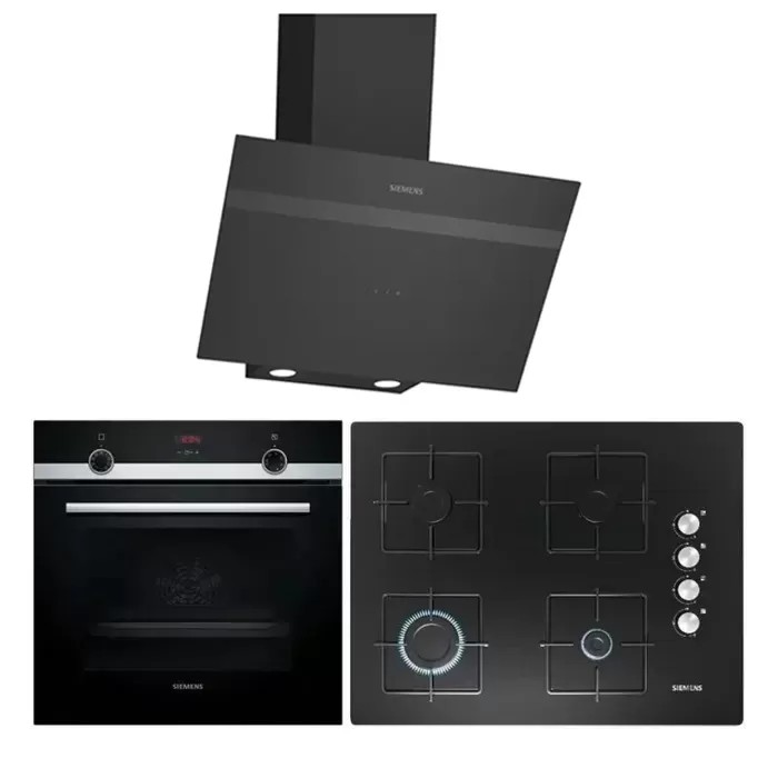 Siemens Prime Siyah Ankastre Set 5 (67 cm Ocaklı)