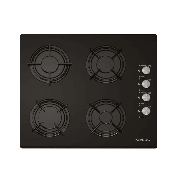 Alveus GLS 640 Siyah Cam Ankastre Ocak