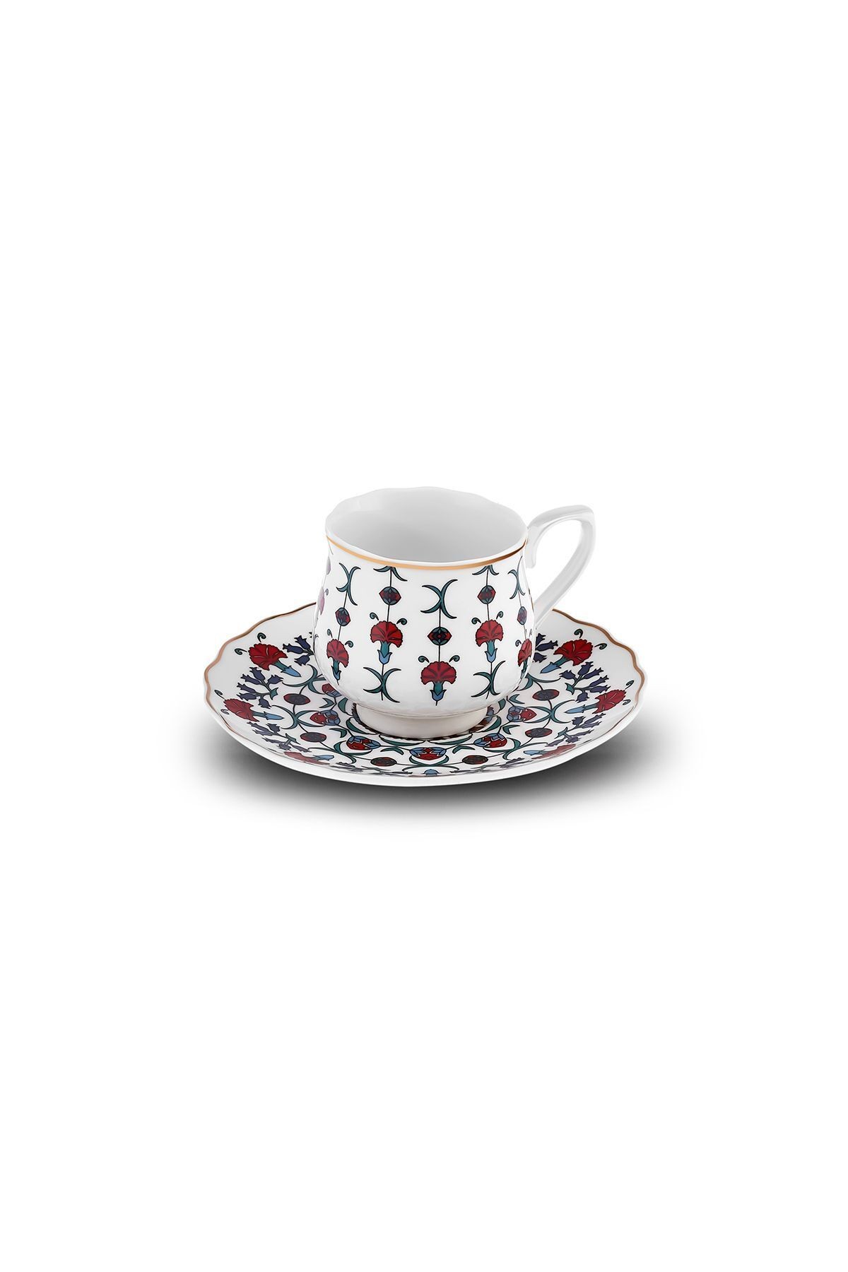 Ebruli 6 Kişilik Kahve Fincanı 100 ml