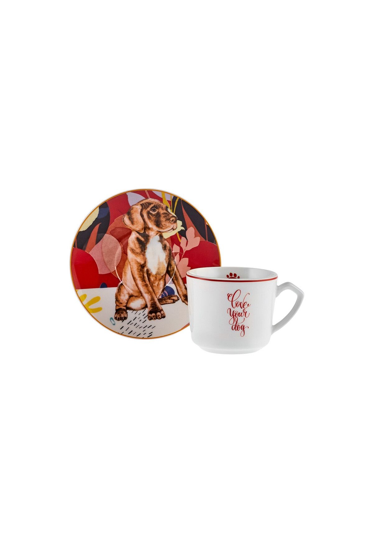 Perro 6 Kişilik Kahve Fincan Takımı 80 ml