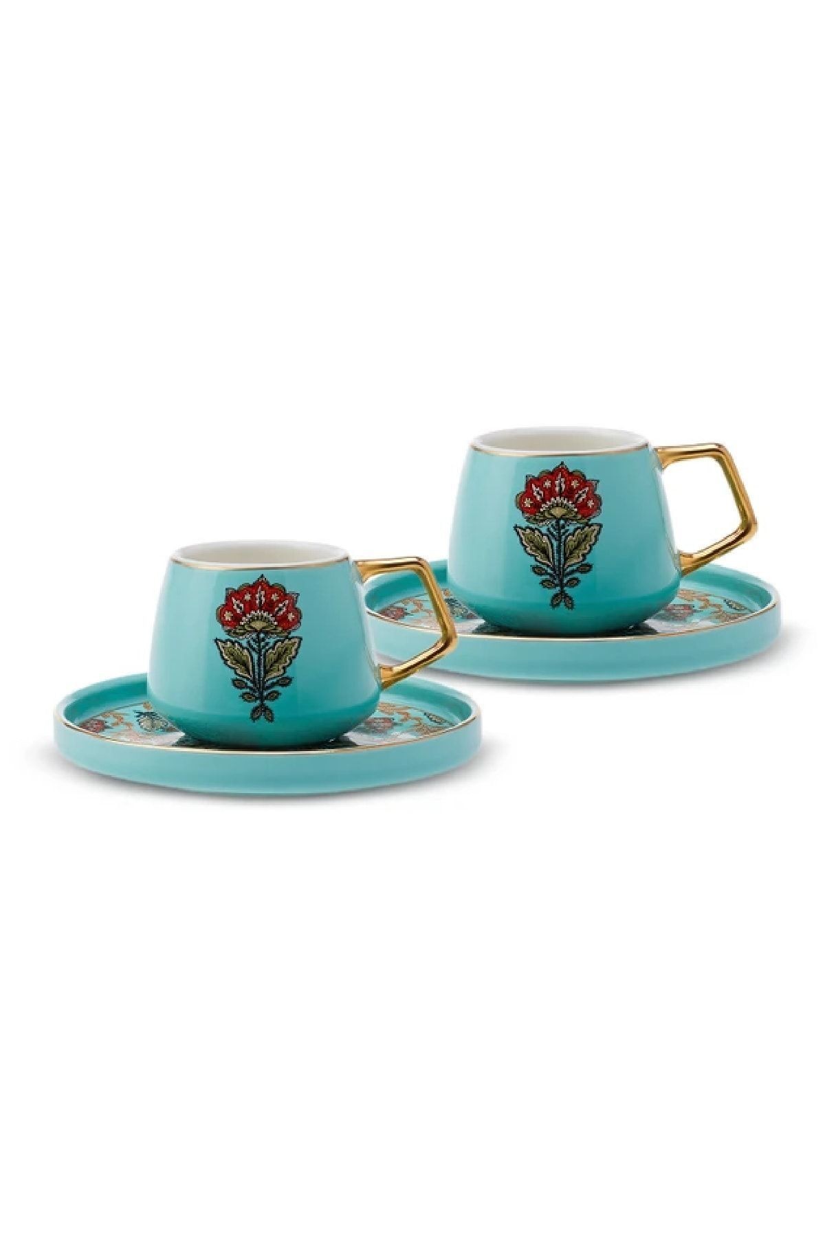 STD Karena 2 Kişilik Kahve Fincan Takımı 100 ml Klasik