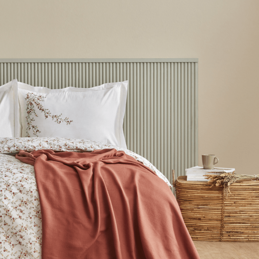 Karaca Home Mizu %100 Pamuk Çift Kişilik Pike Hediyeli Nevresim Takımı