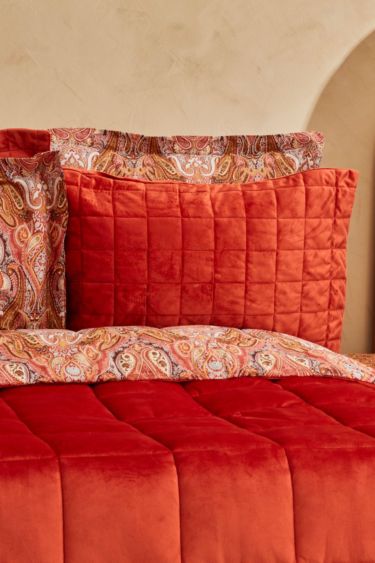 Karaca Home Sherrie Çift Kişilik Luxury Comfort Set Oranj