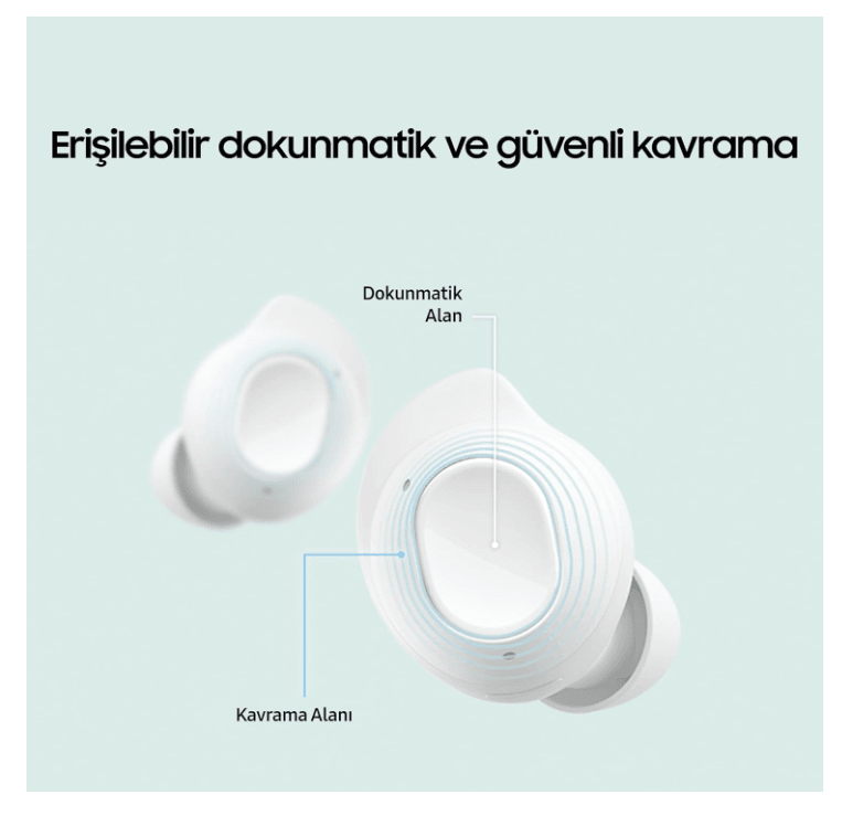 Samsung Galaxy Buds FE Kablosuz True Wireless Kulaklık, Koyu Gri