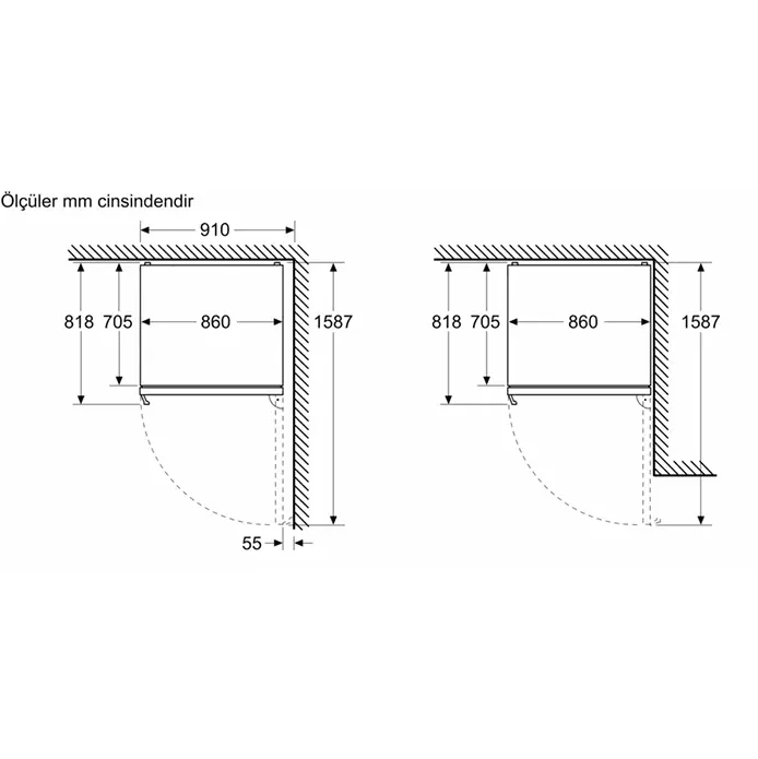 Siemens KG86PFWC0N Home Connect Beyaz Buzdolabı