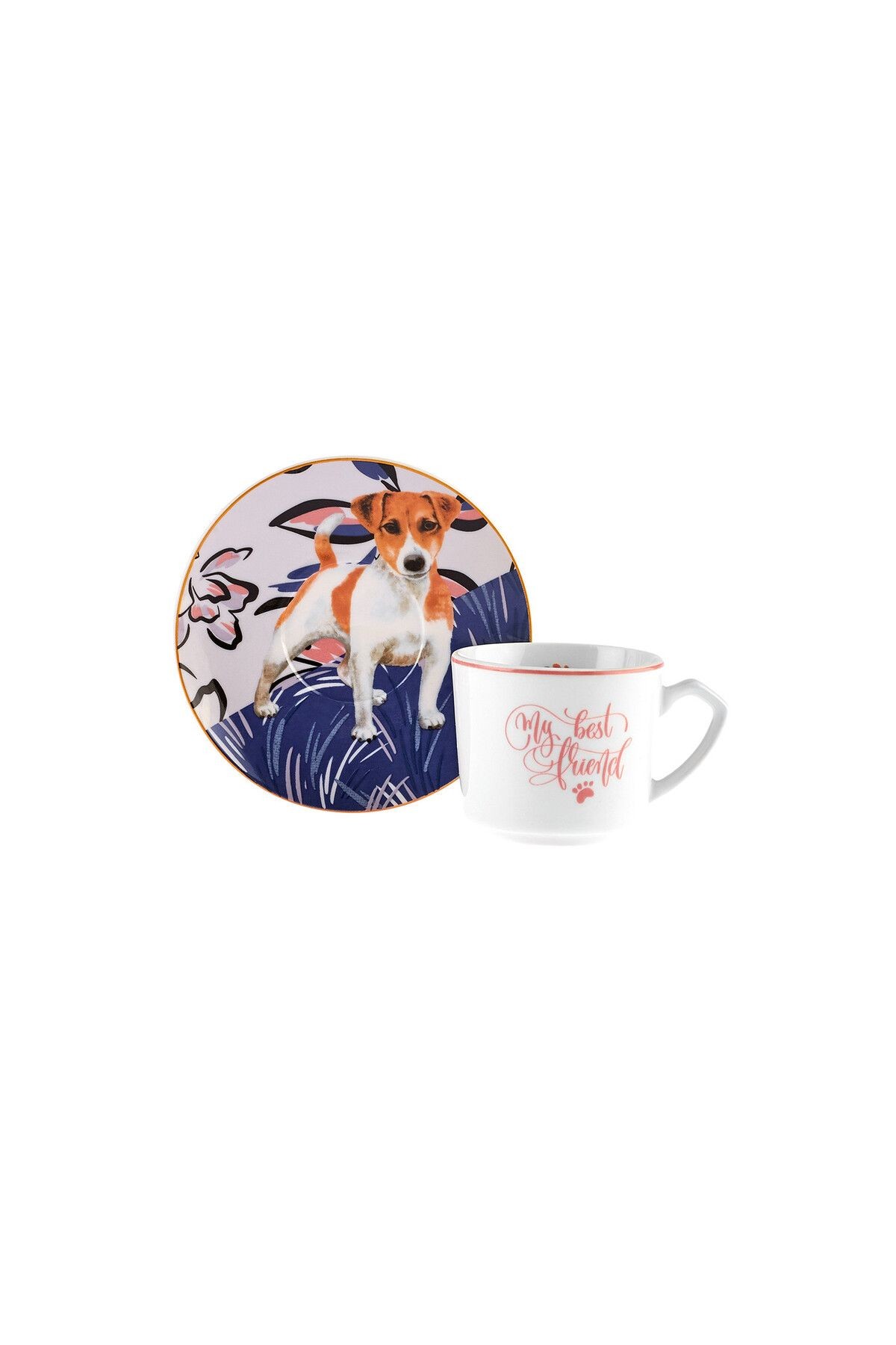Perro 6 Kişilik Kahve Fincan Takımı 80 ml