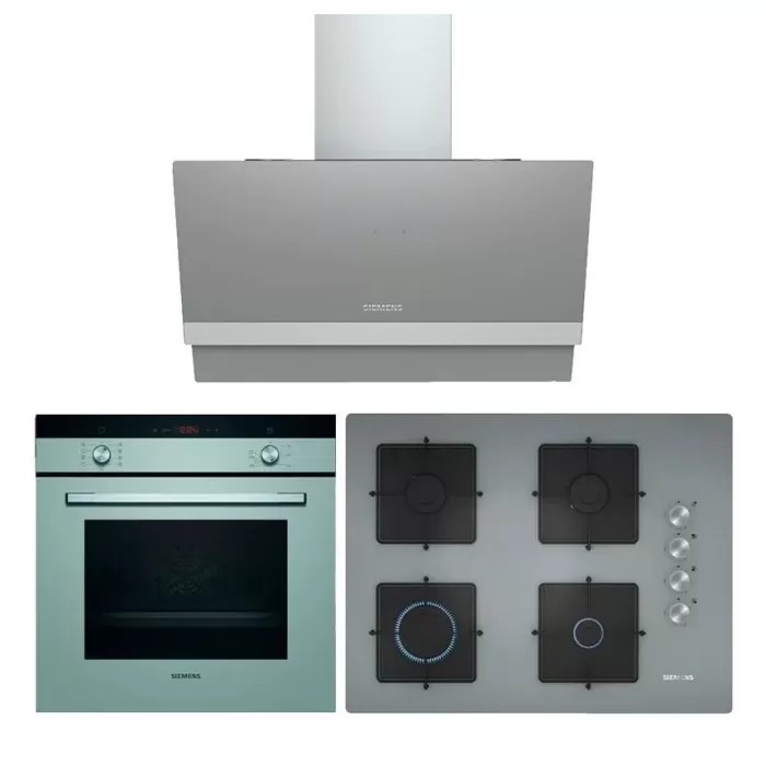Siemens Titanium Gri Ankastre Set 2 (67 cm Ocaklı)