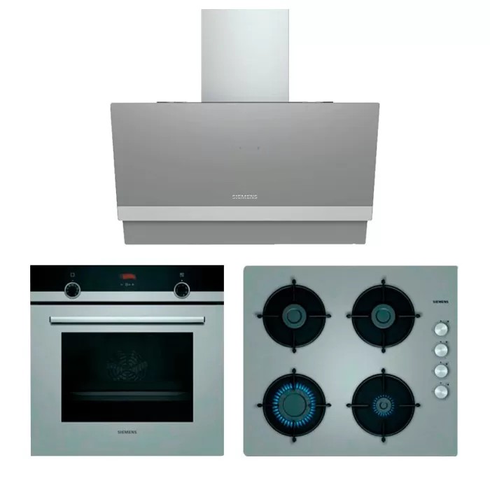 Siemens Titanium Gri Ankastre Set 1 (60 cm Ocaklı)