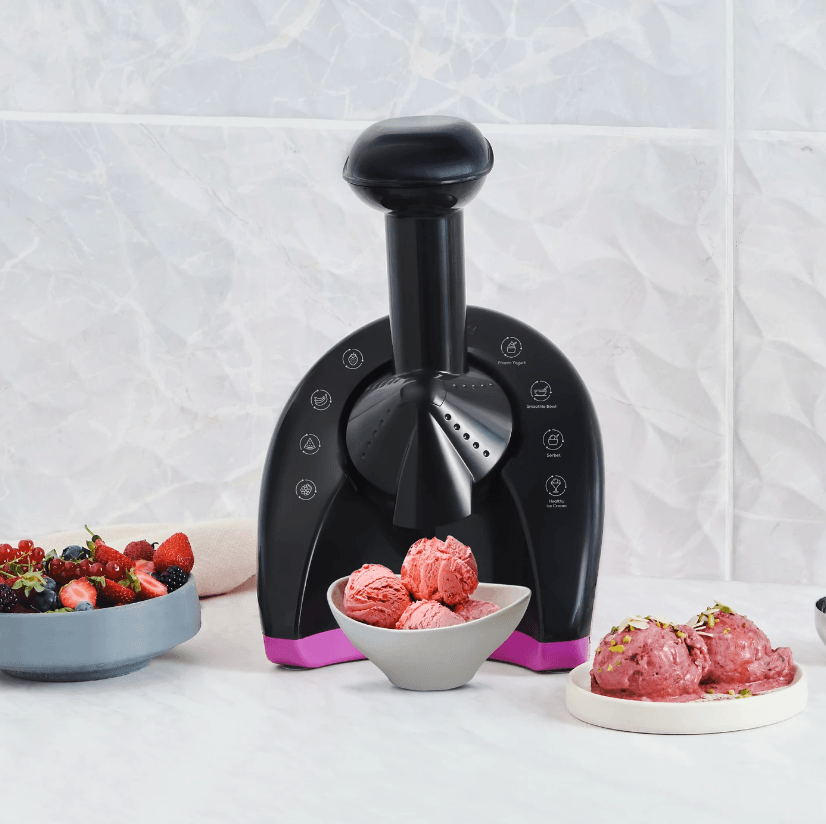 Karaca Frozen Healthy Ice Cream Machine Sağlıklı Dondurma ve Sorbe Makinesi Blush Pink