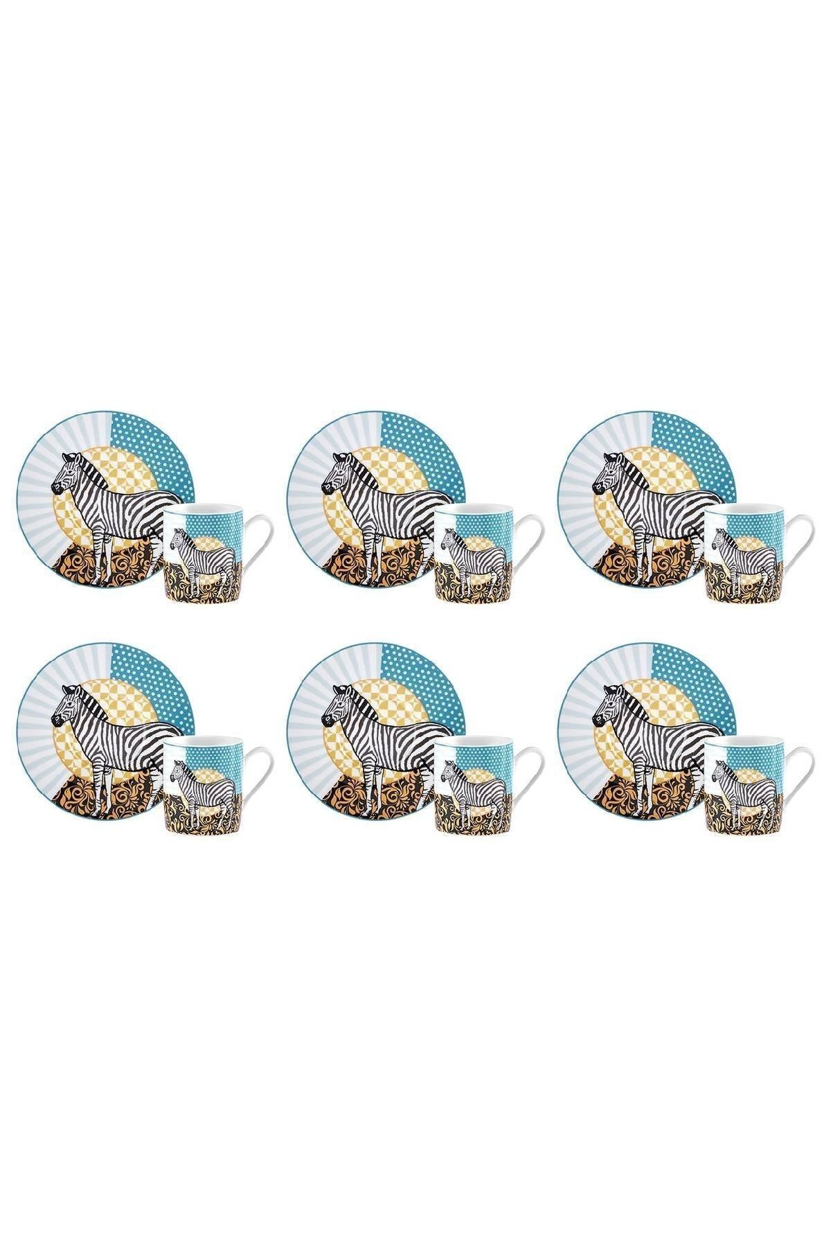 Animal 6 Kişilik Kahve Fincan Takımı 90 ml