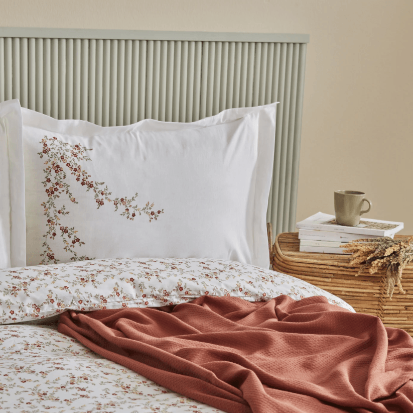 Karaca Home Mizu %100 Pamuk Çift Kişilik Pike Hediyeli Nevresim Takımı