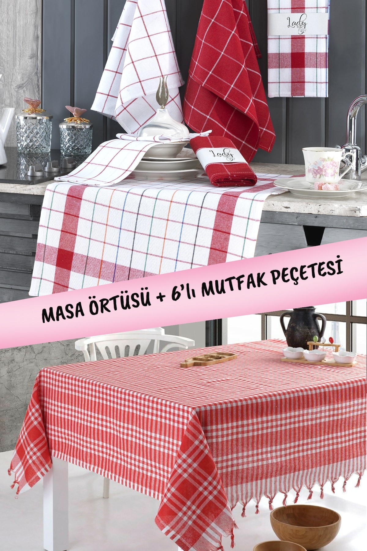 Masa Örtüsü Ve Mutfak Peçetesi Seti Takımı