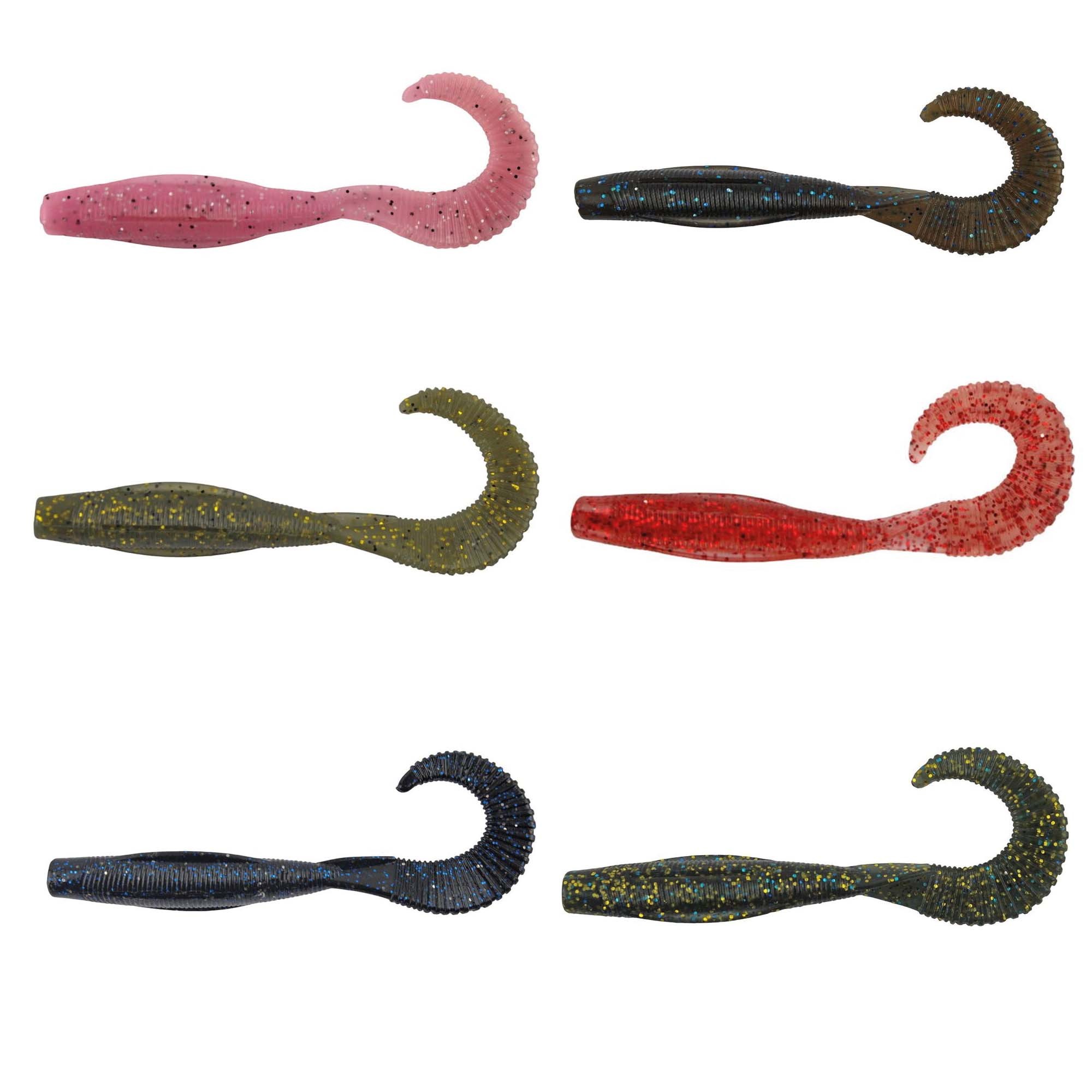 Lurefans Worm Tail 6,8 Cm 10 Pcs, Silikon Yem