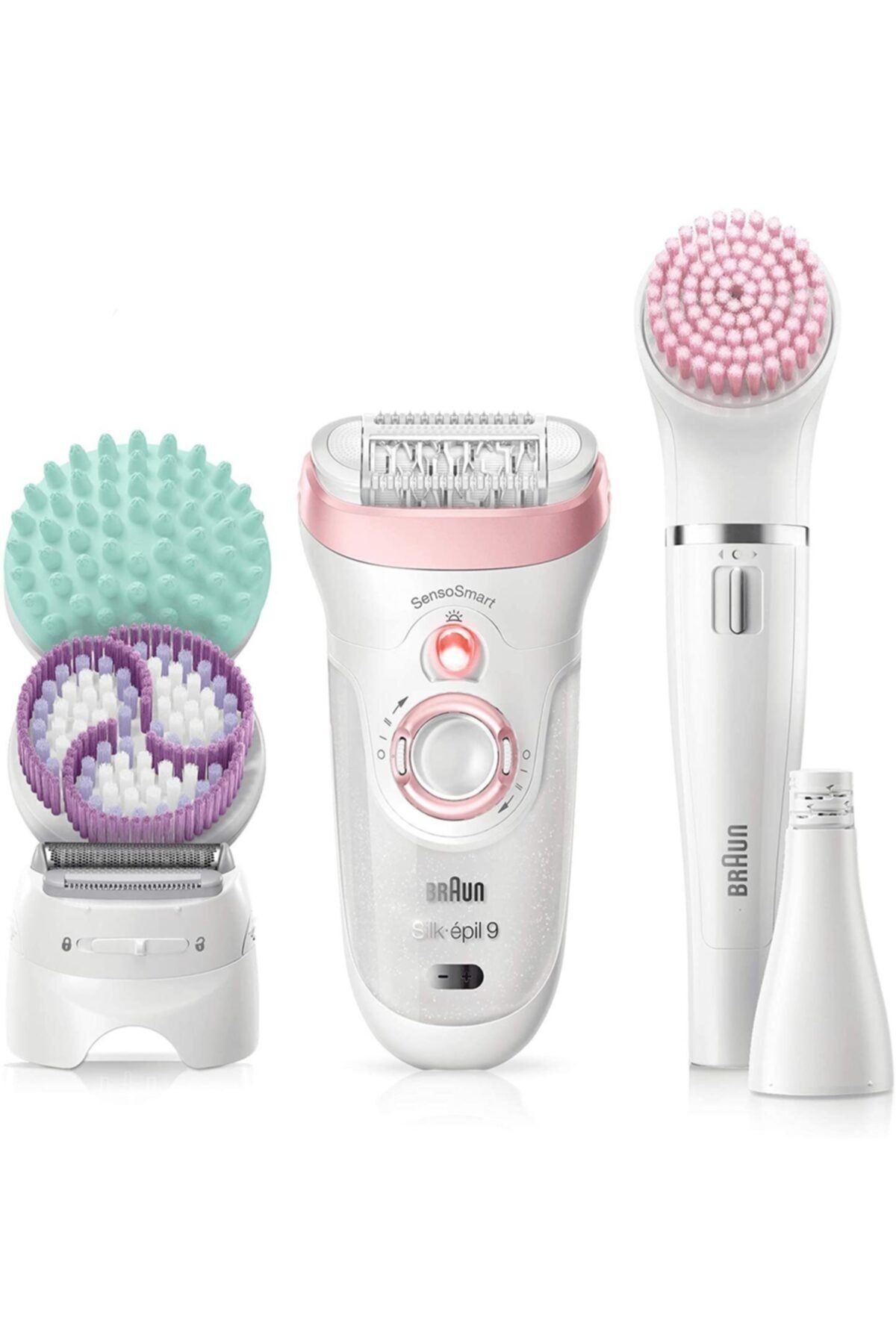 9995 Epilasyon Silk Epil 9/995 Sensosmart Facespa Güzellik Seti Islak Kuru Kablosuz Epilatör