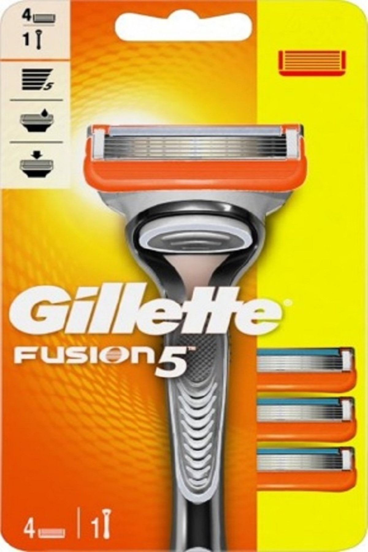 Fusion 5 Tıraş Makinesi + 4 Yedek Bıçak