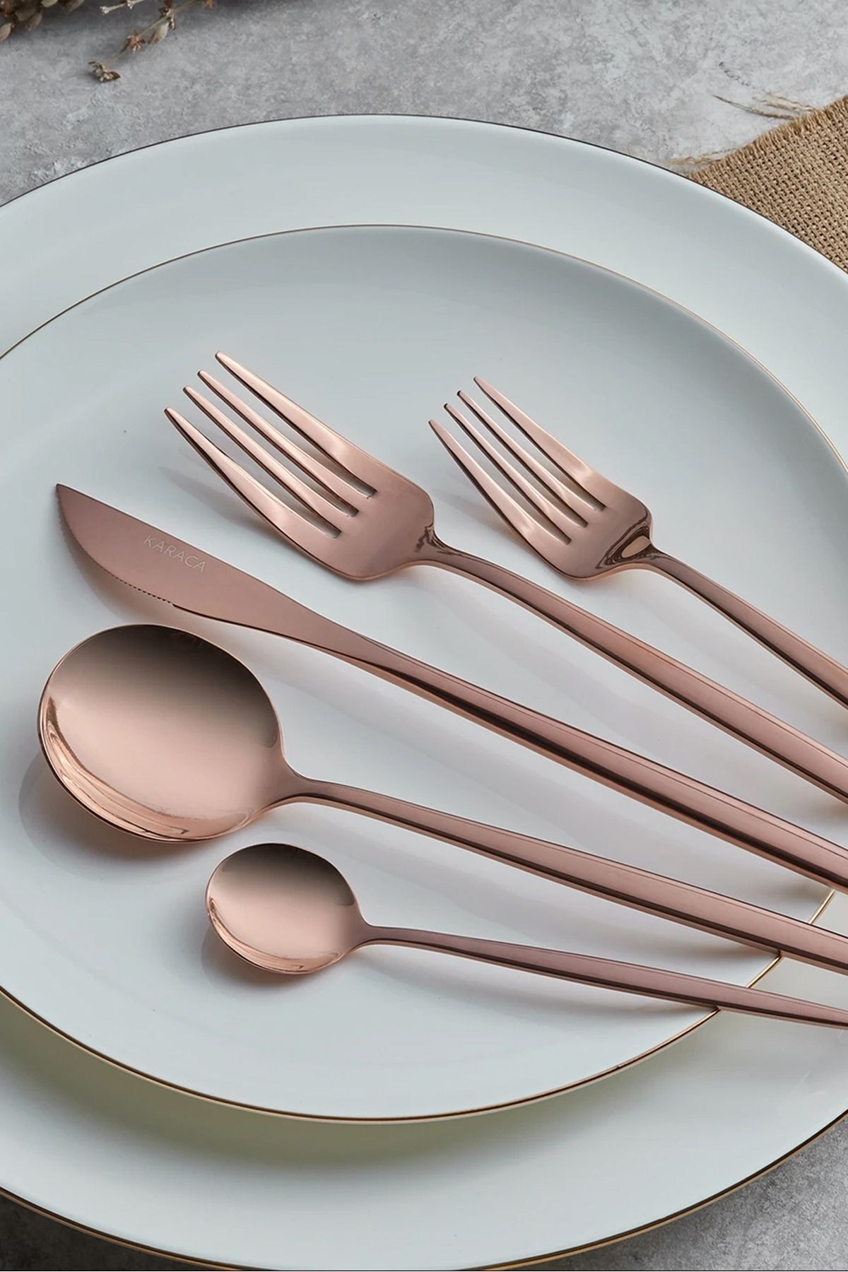 Orion Rosegold 30 Parça 6 Kişilik Çatal Kaşık Bıçak Seti