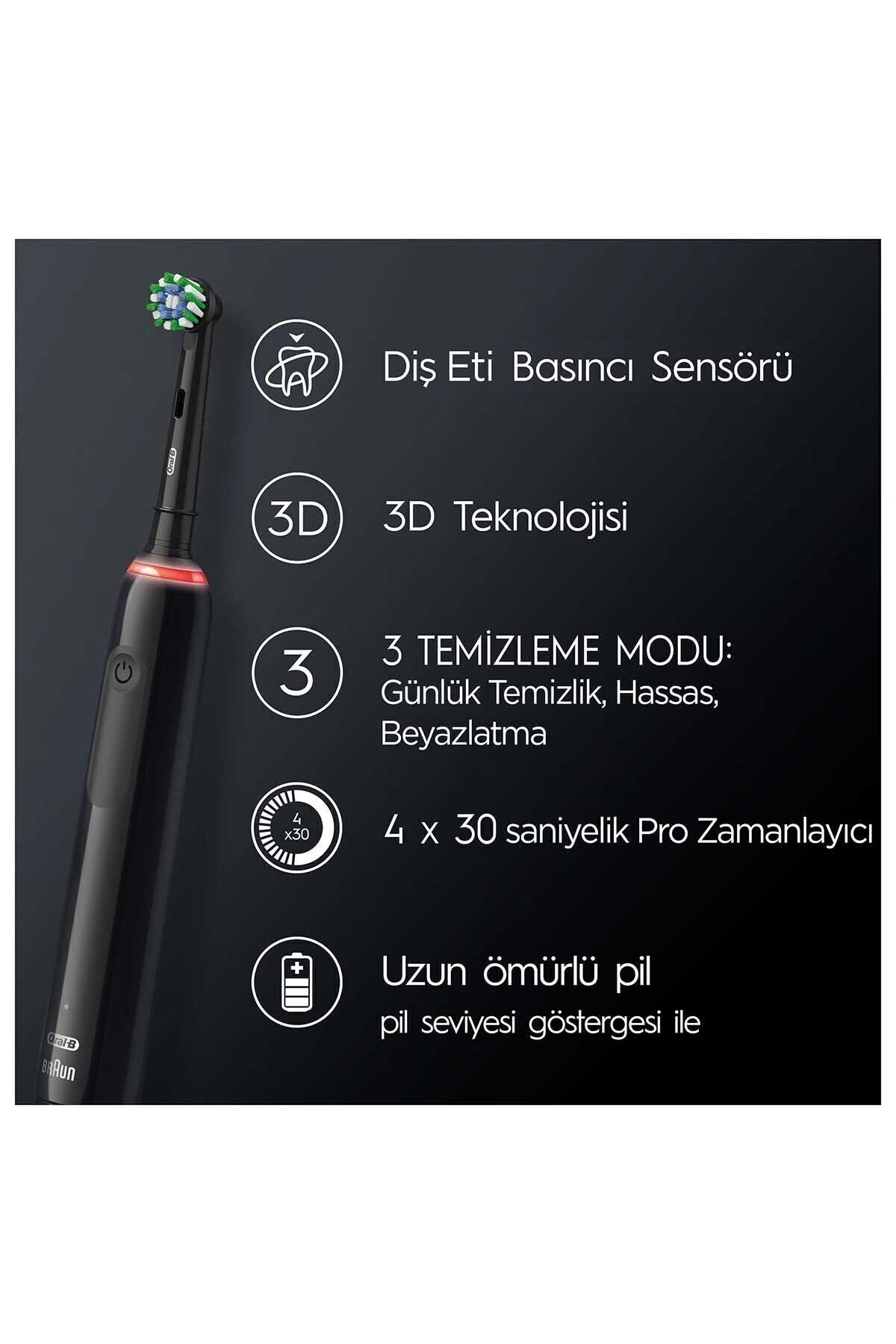 Oral-B Pro 3 3900 2'li Şarjlı Diş Fırçası