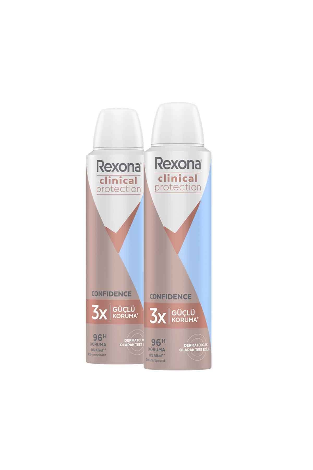 Rexona Clinical Protection Confidence 2 Adet 150 ml Kadın Deodorant
