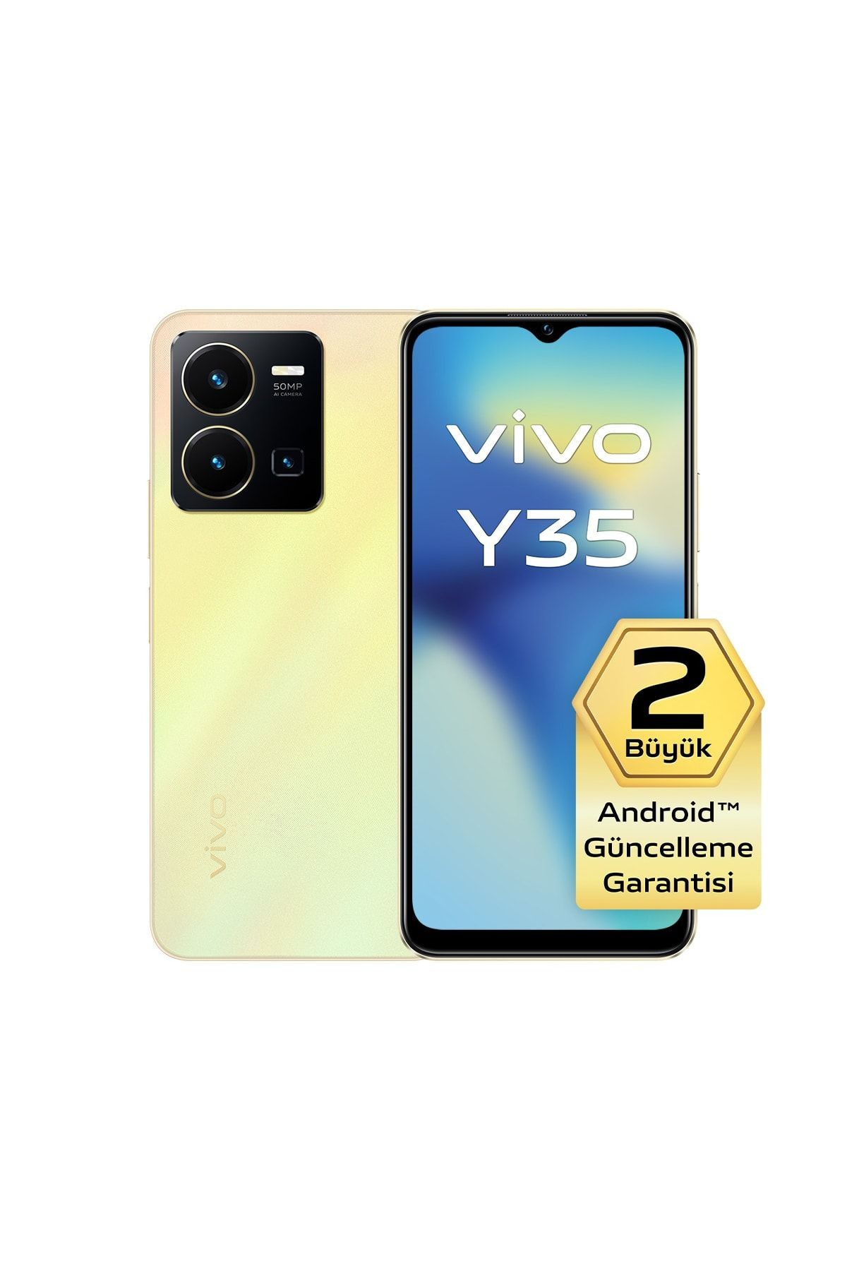 Y35 256 GB 8 GB RAM Sarı Cep Telefonu (vivo Türkiye Garantili)