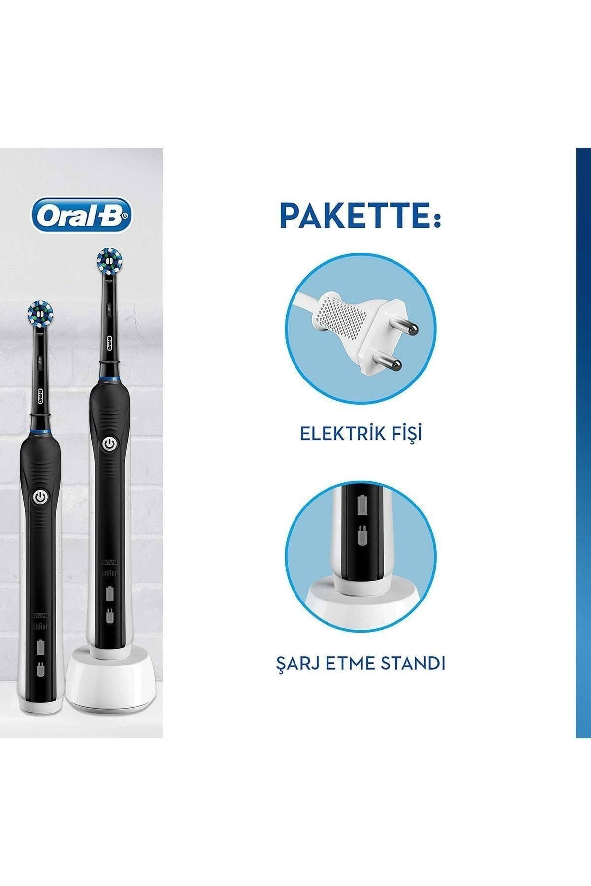 Pro 790 Şarj Edilebilir Diş Fırçası Siyah 2'li Avantaj Paketi
