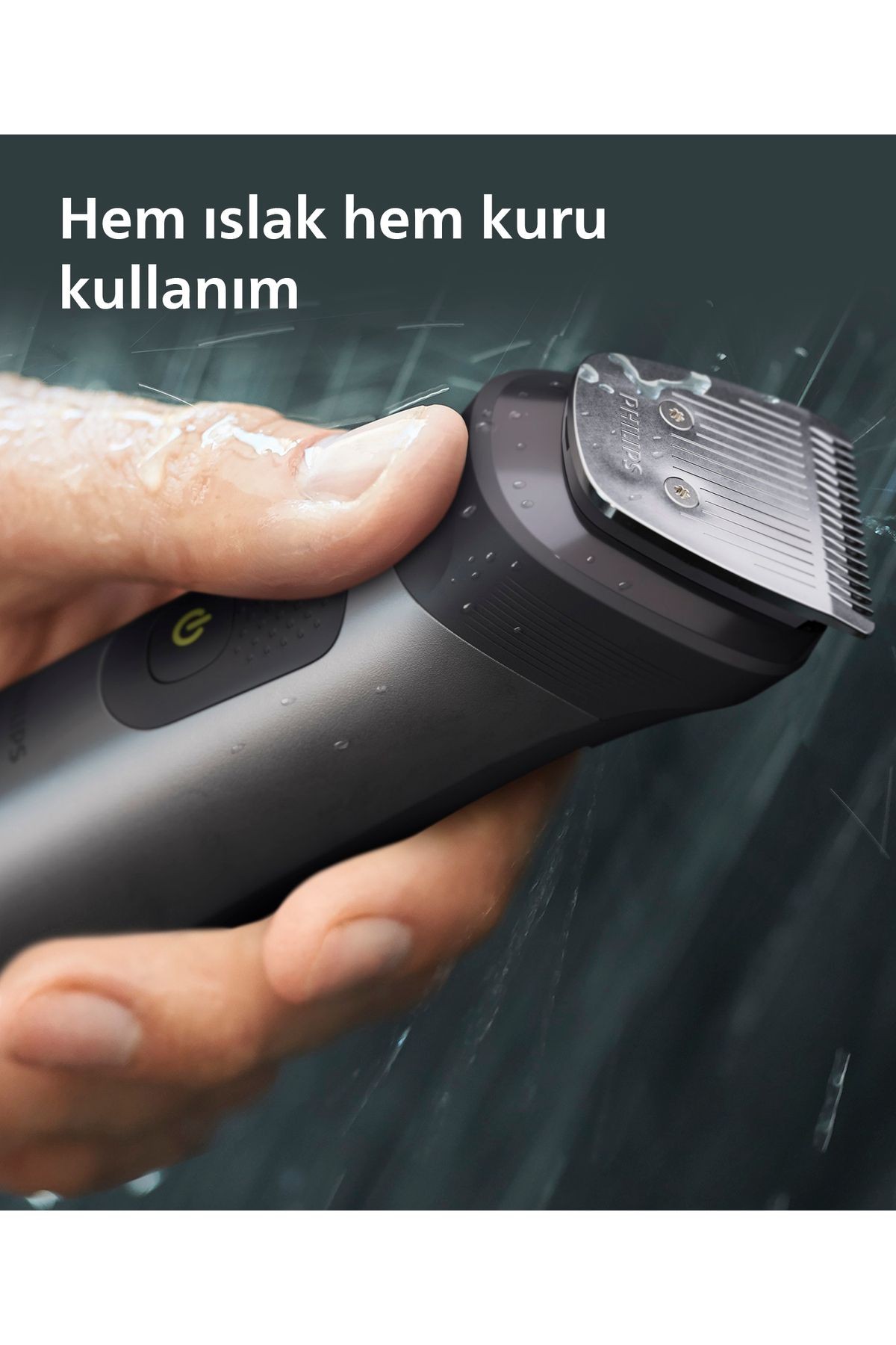 15'i 1 Arada Erkek Bakım Seti Mg7950/15-yüz/saç/vücut (ISLAK/KURU KULLANIM)