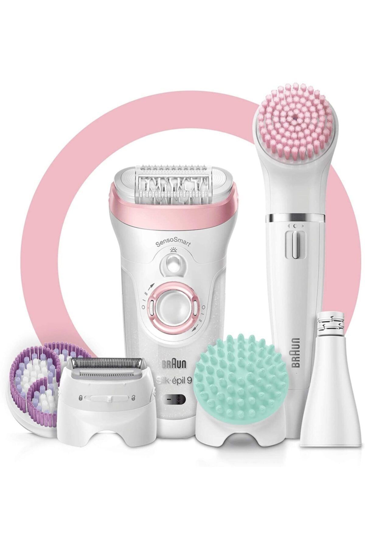 9995 Epilasyon Silk Epil 9/995 Sensosmart Facespa Güzellik Seti Islak Kuru Kablosuz Epilatör