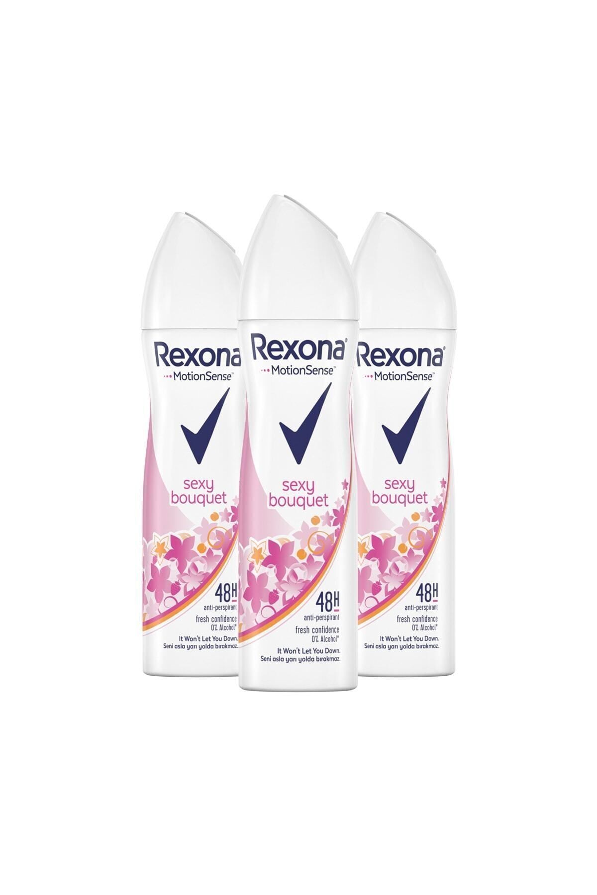 Rexona Kadın Sprey Deodorant Sexy Bouquet 150 ml X3