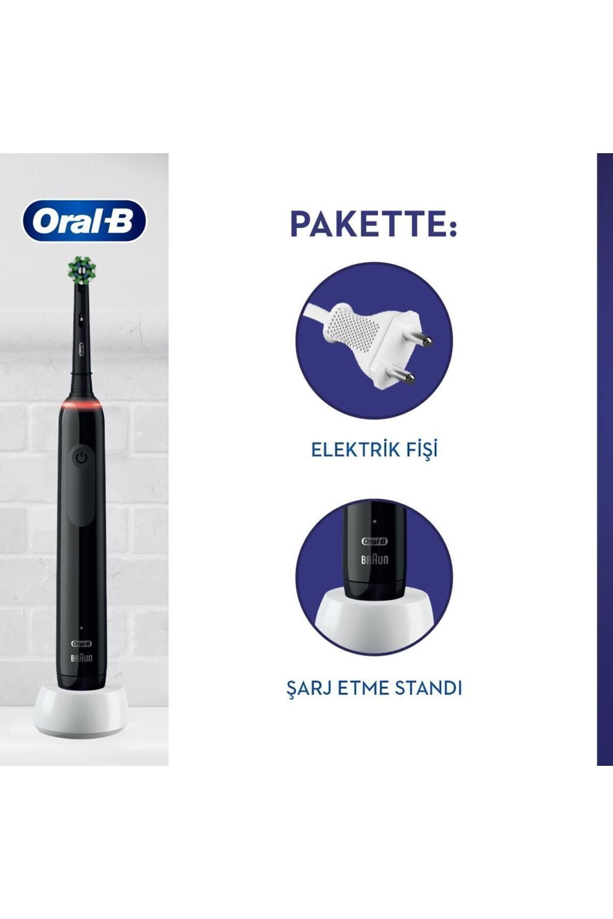 Oral-B Pro 3 3500 Siyah Şarjlı Diş Fırçası