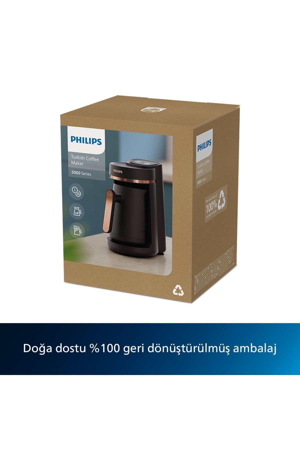 Philips Series 5000 HDA150/61 Inox Türk Kahve Makinesi
