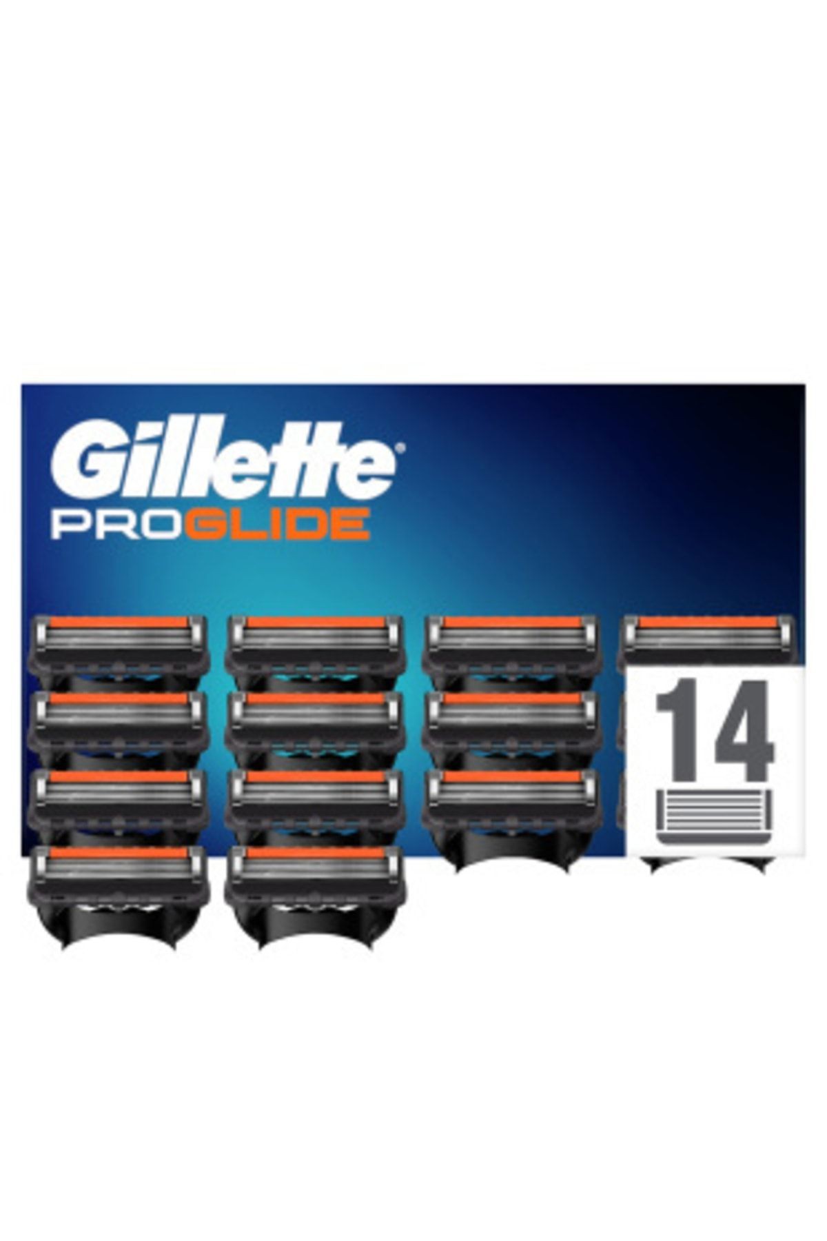 Fusion ProGlide Yedek Tıraş Bıçağı 14'lü Karton Kutu