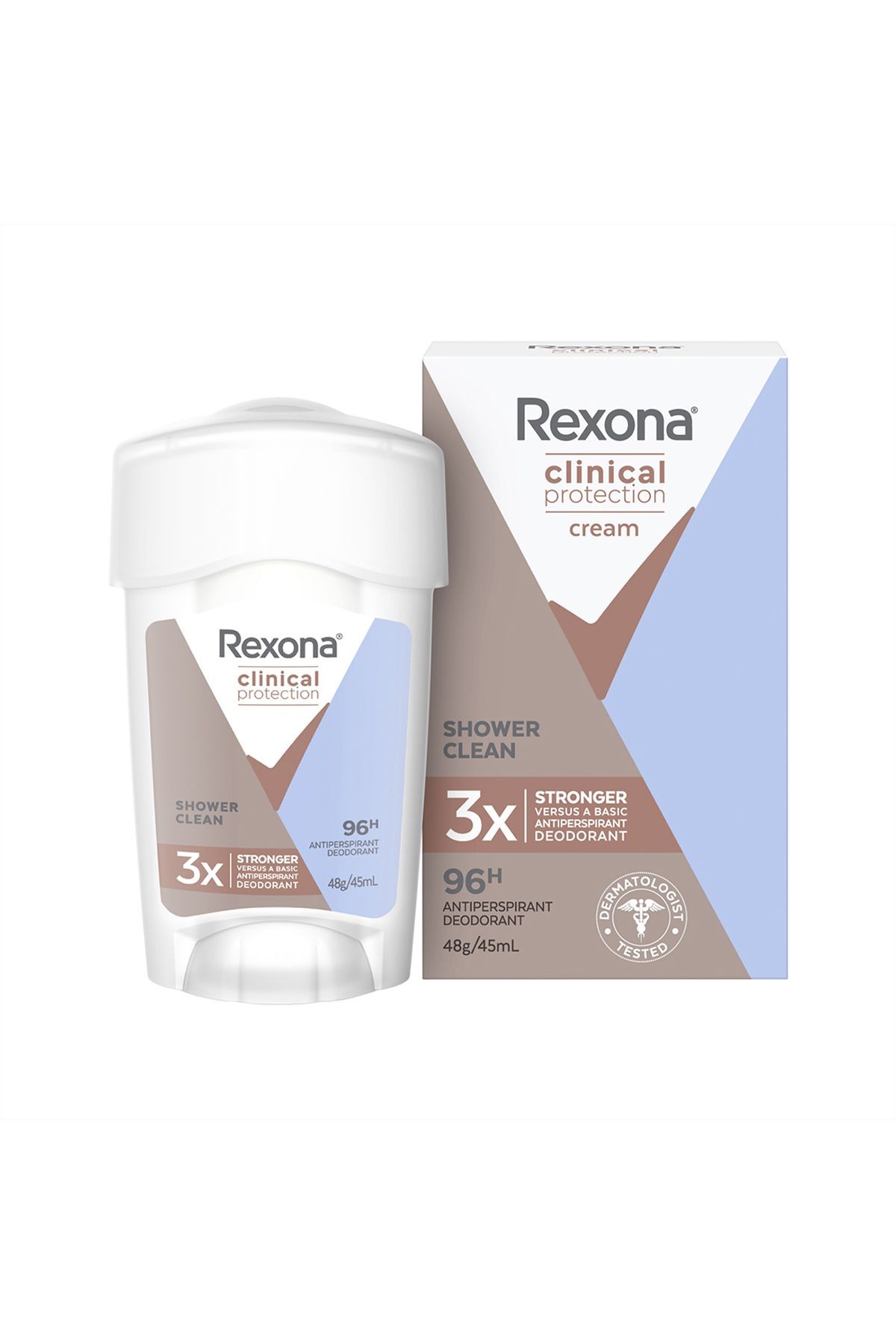 Rexona Clinical Protection Shower Clean 2 Adet 45 ml Kadın Stick Deodorant