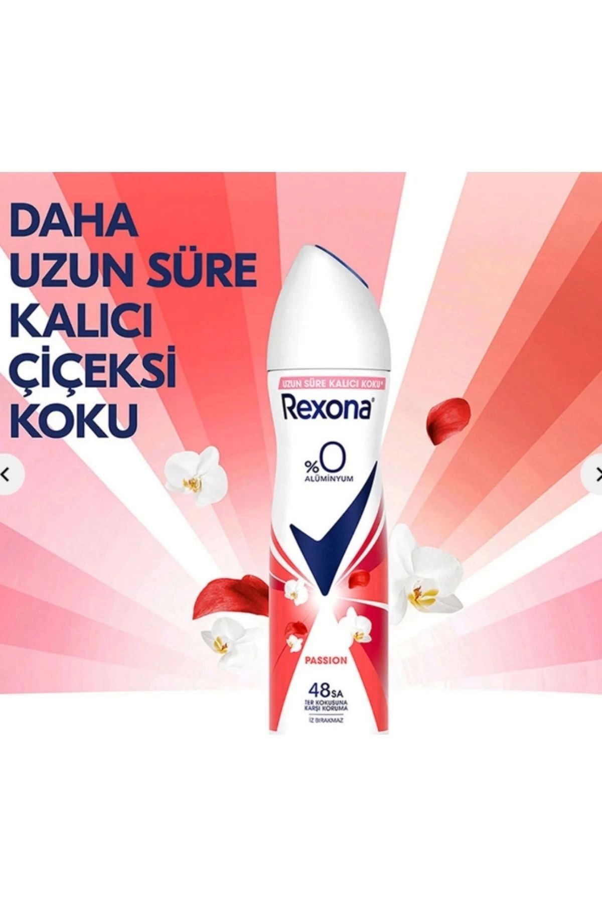 Rexona 0% Alüminyum Passion 150 ml Kadın Deodorant