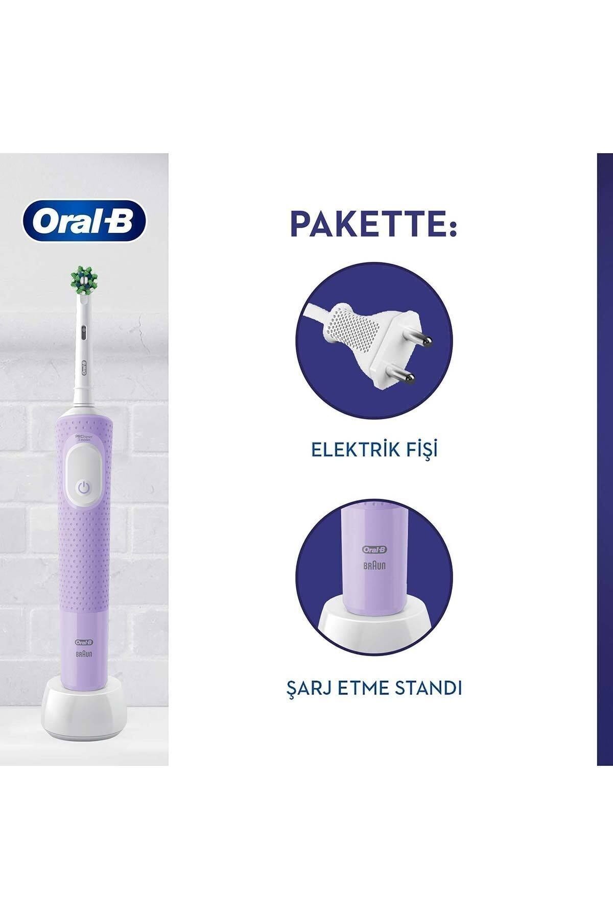 Şarjlı/elektrikli Diş Fırçası Vitality Pro Lila Koruma Ve Temizlik