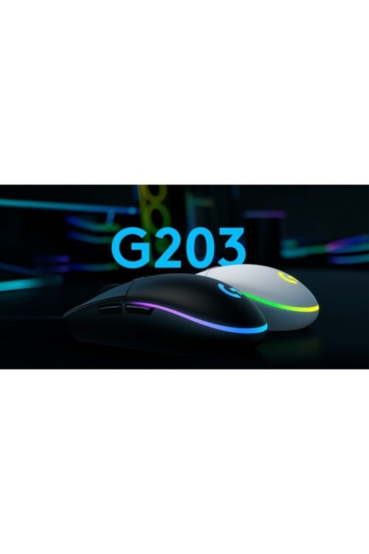 G203 Lightsync Kablolu Oyuncu Mouse Siyah
