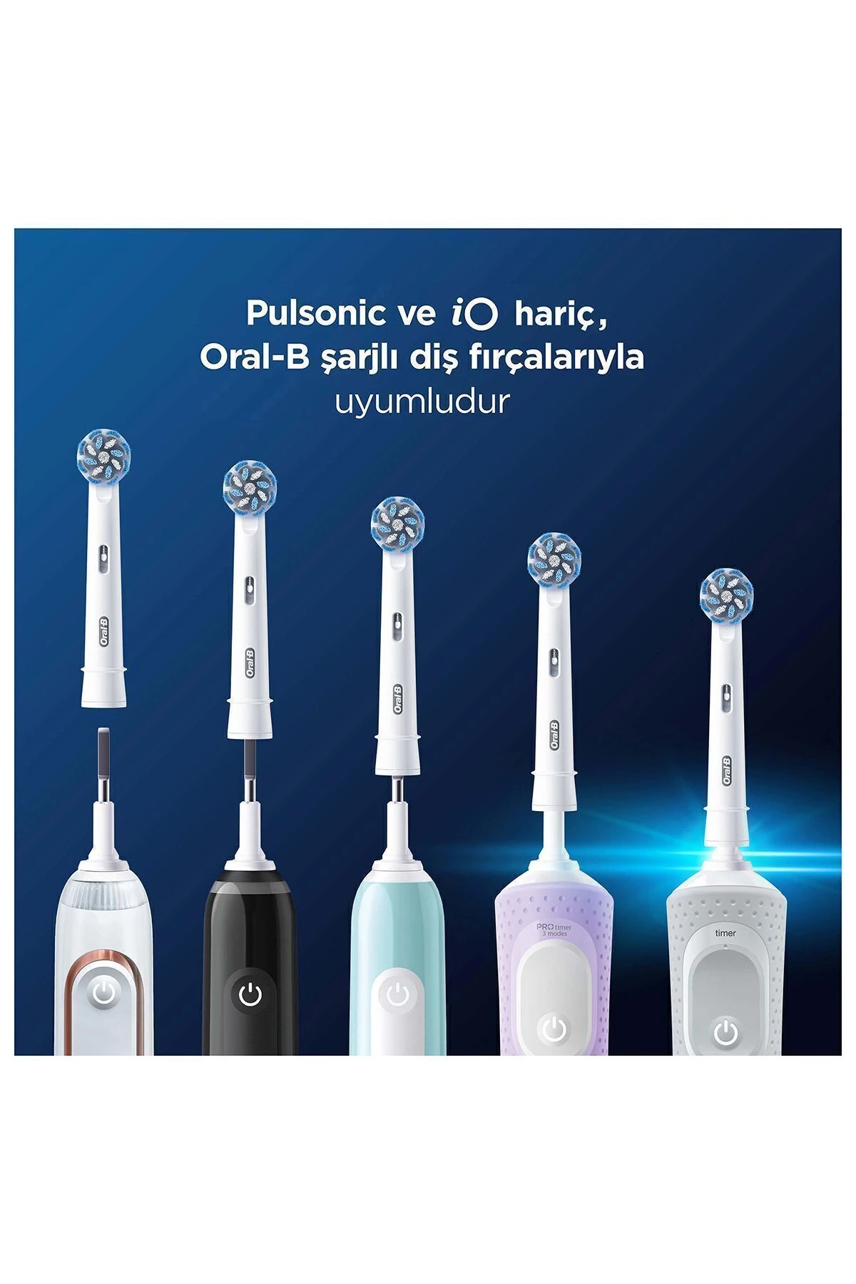 Oral-B Pro 3D White X-Filament 4'lü Diş Fırçası Başlığı