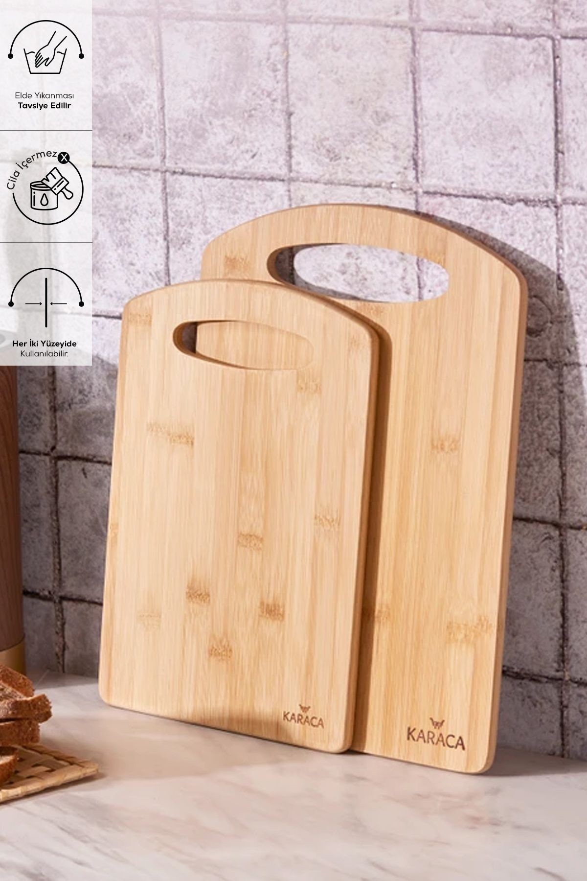 Karaca Stark 2 Li Bambu Kesme Tahtasi 28/33 Cm