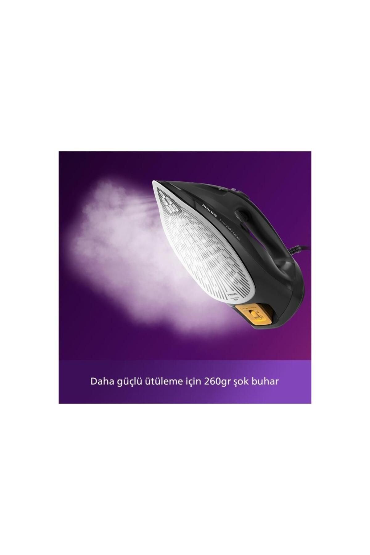 Philips Azur DST7511/80 7500 Serisi Siyah 3200 W Buharlı Ütü