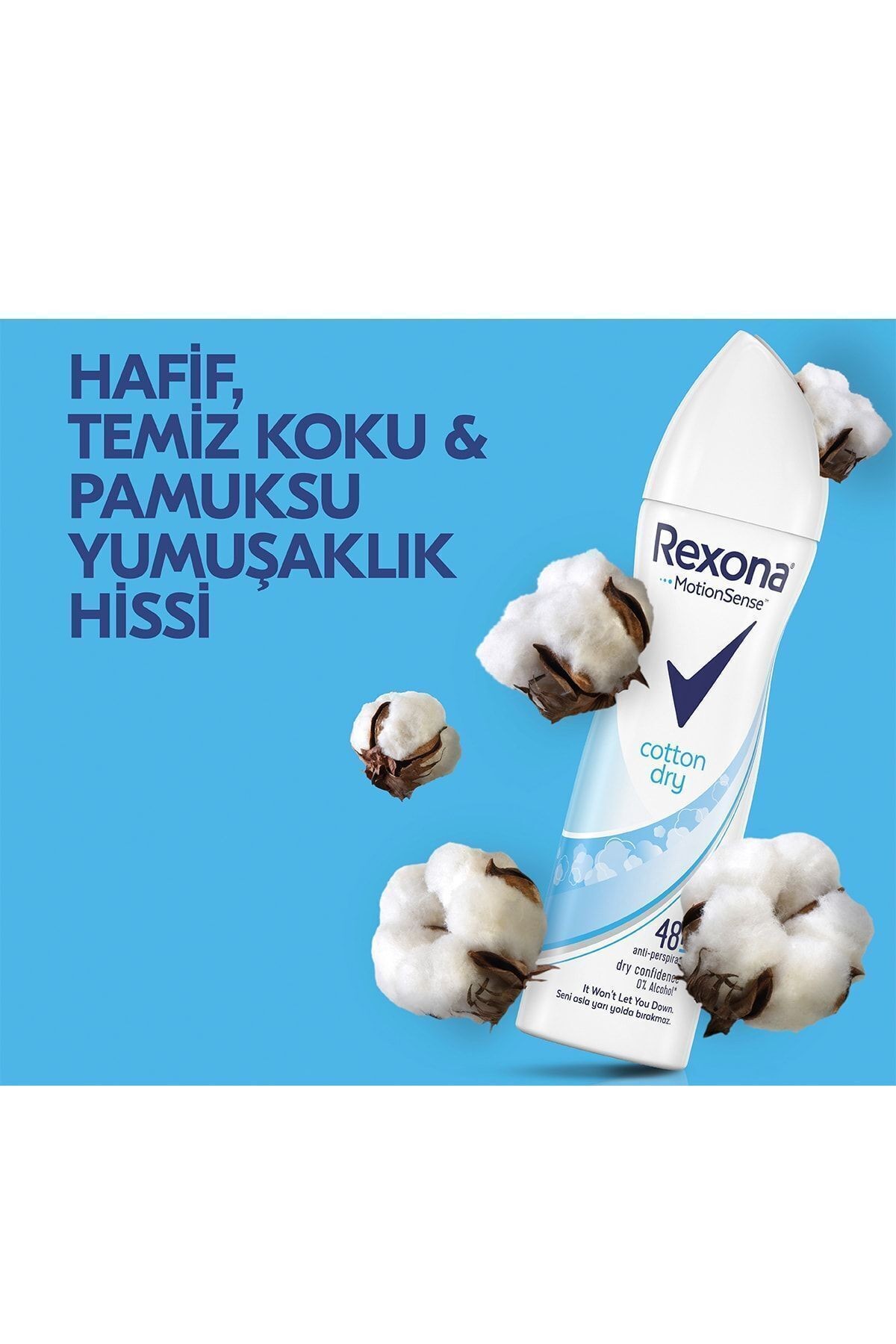 Kadın Sprey Deodorant Cotton Dry 150 ml x3 Adet