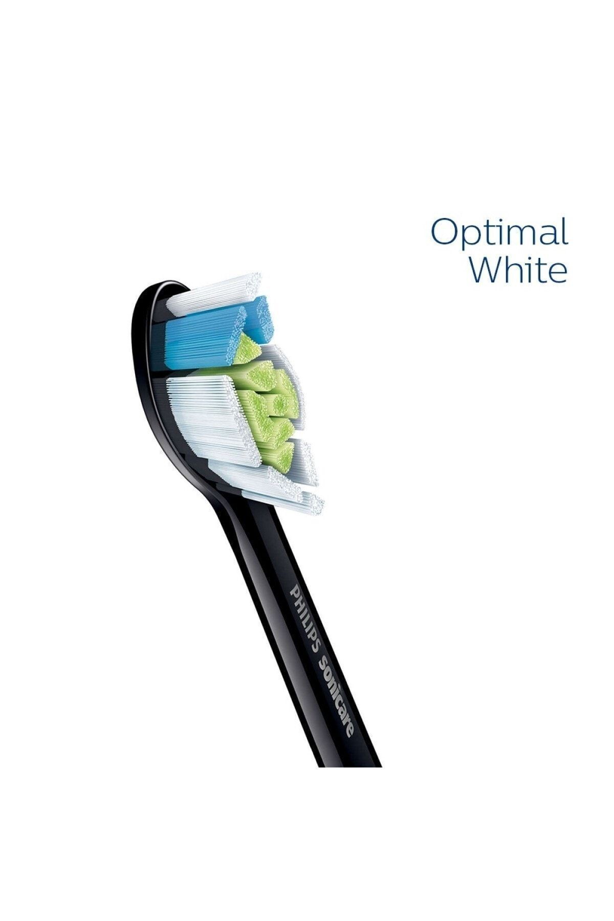 Sonicare Hx6062/13 - Optimal White - Sonic Şarjlı Diş Fırçası Yedek Başlıkları - 2'li Siyah