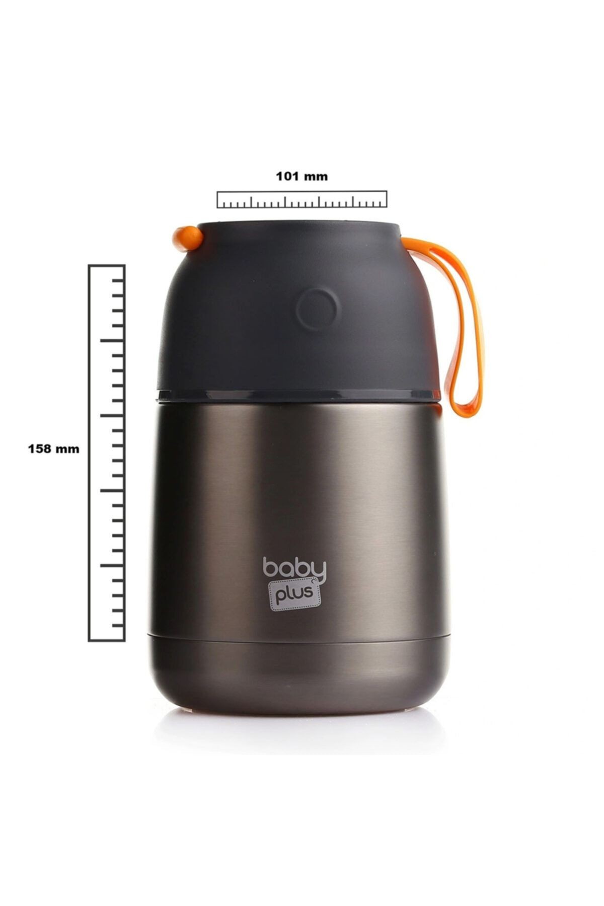 Baby Plus Vakumlu Çift Taraflı Bebek Mama Saklama Termosu 450 Ml