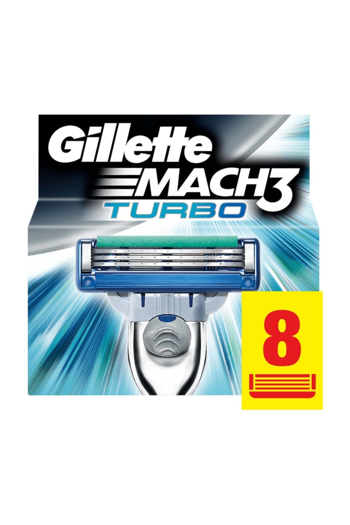 Mach3 Turbo Yedek 8'li Karton Ambalaj