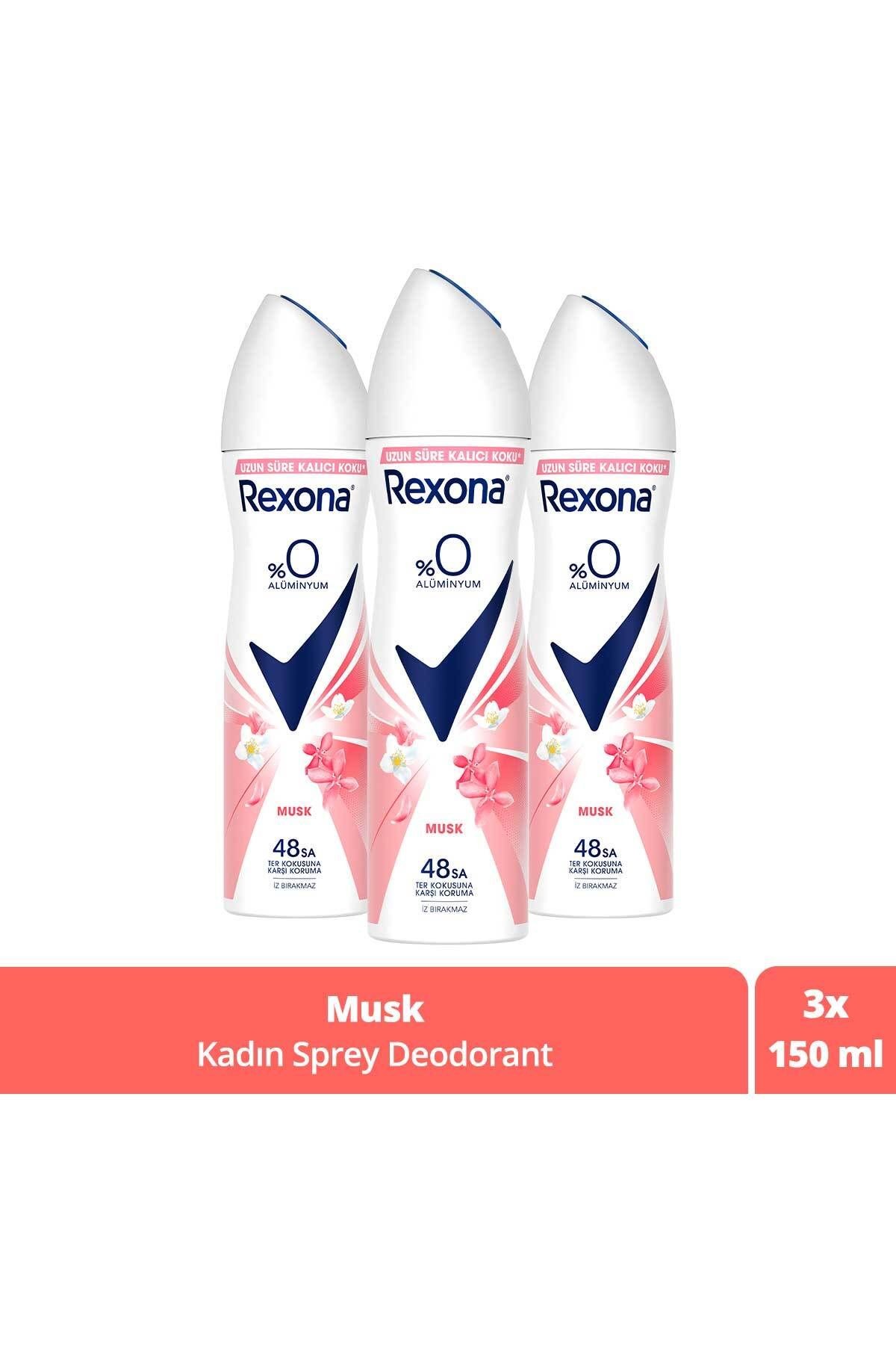 Rexona Musk 3 Adet 150 ml Kadın Deodorant