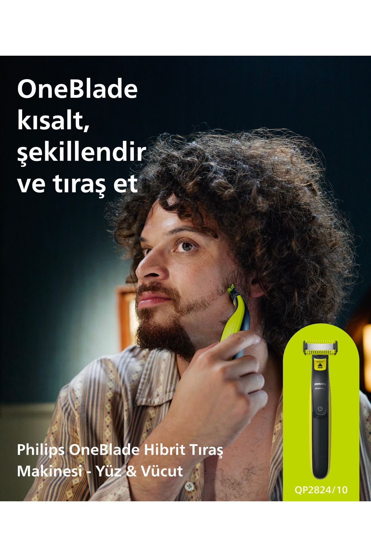 Qp2824/10 Oneblade Yüz Ve Vücut Şekilendirici