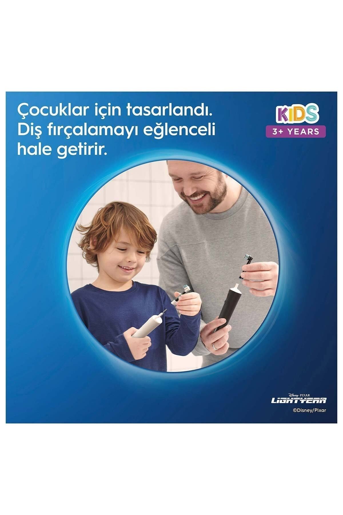 D100 Vitality Lightyear Özel Seri Çocuklar Için Ekstra Yumuşak Şarj Edilebilir Diş Fırçası +