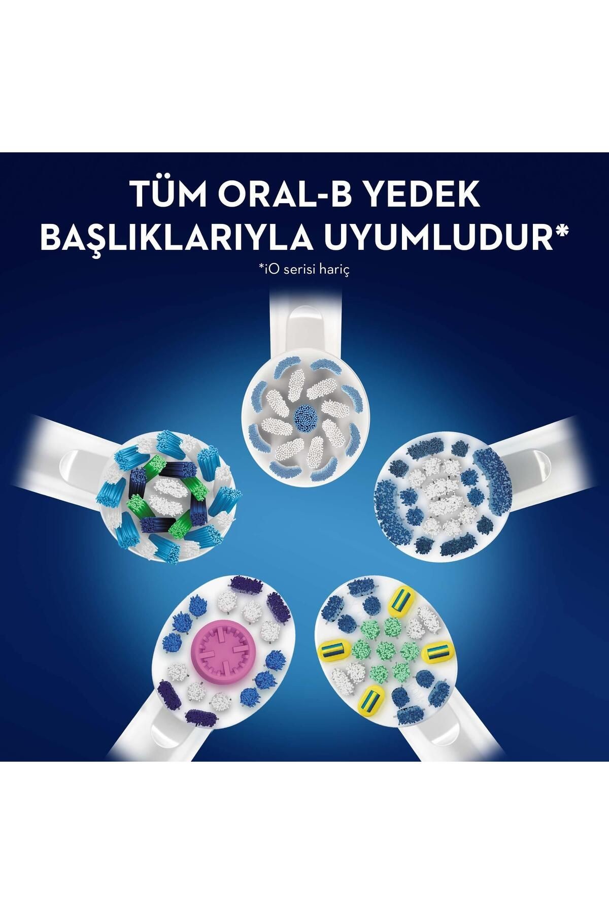 D100 Vitality Cross Action Şarjlı Diş Fırçası - Mavi