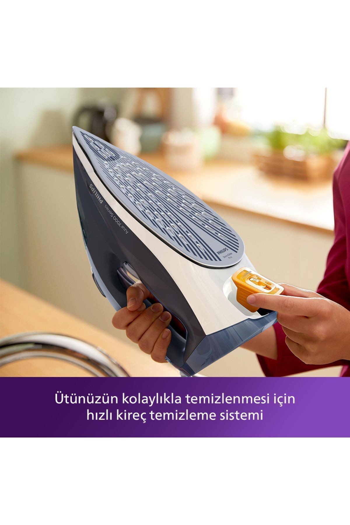 7000 Serisi Buharlı Ütü, 2800W, SteamGlide Plus Taban, 50 g/dk Buhar, 250 g Şok Buhar, DST7030/20